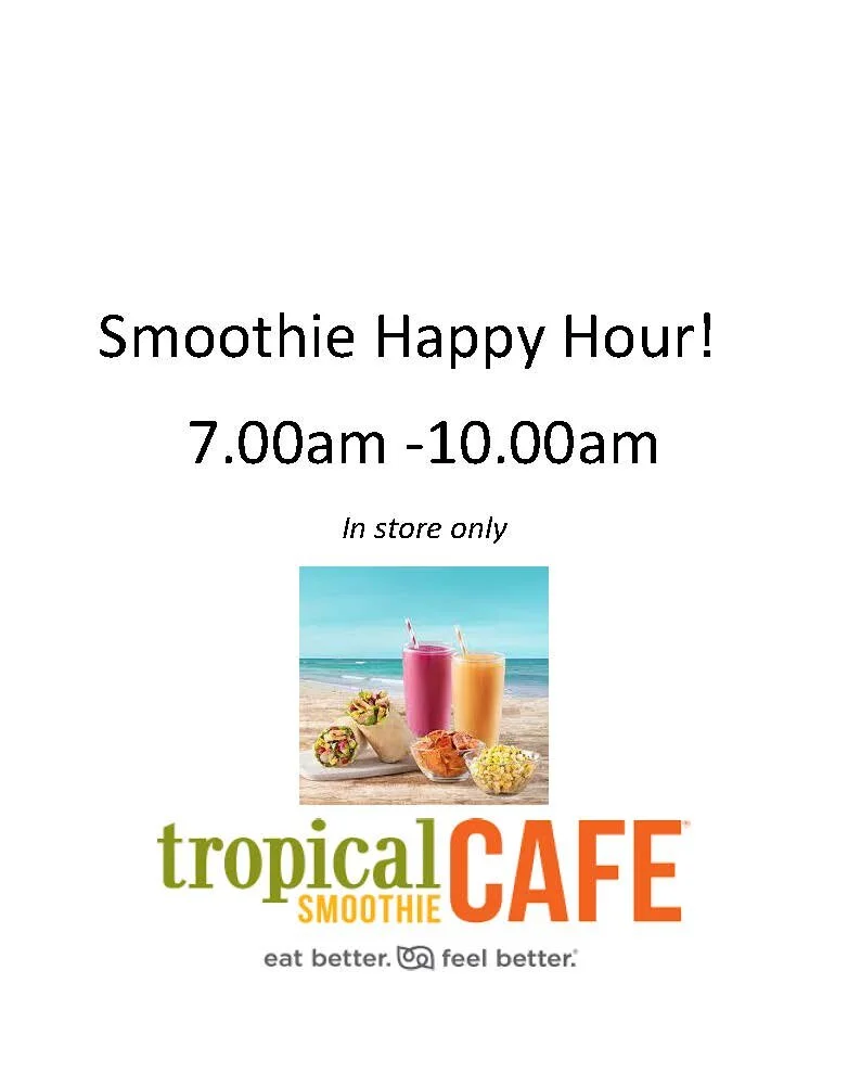 Tropical Smoothie Smoothie Happy Hour One Loudoun